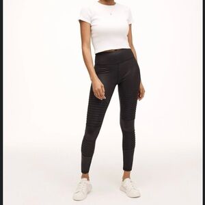 NWT Walkpop Mia Moto Leggings, Meteor Black